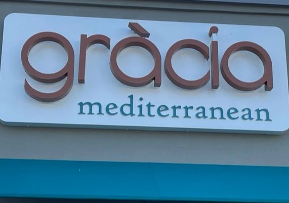 Gracia Mediterranean Austin Texas Sign