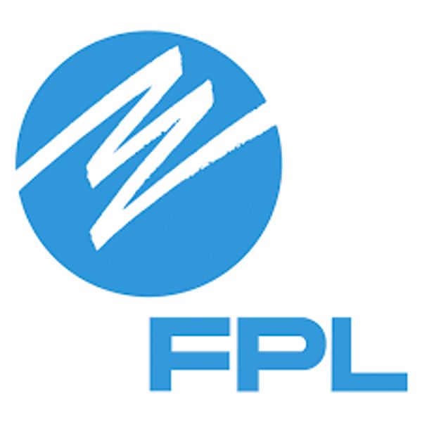 FPL logo with a blue circle and white zigzag line.