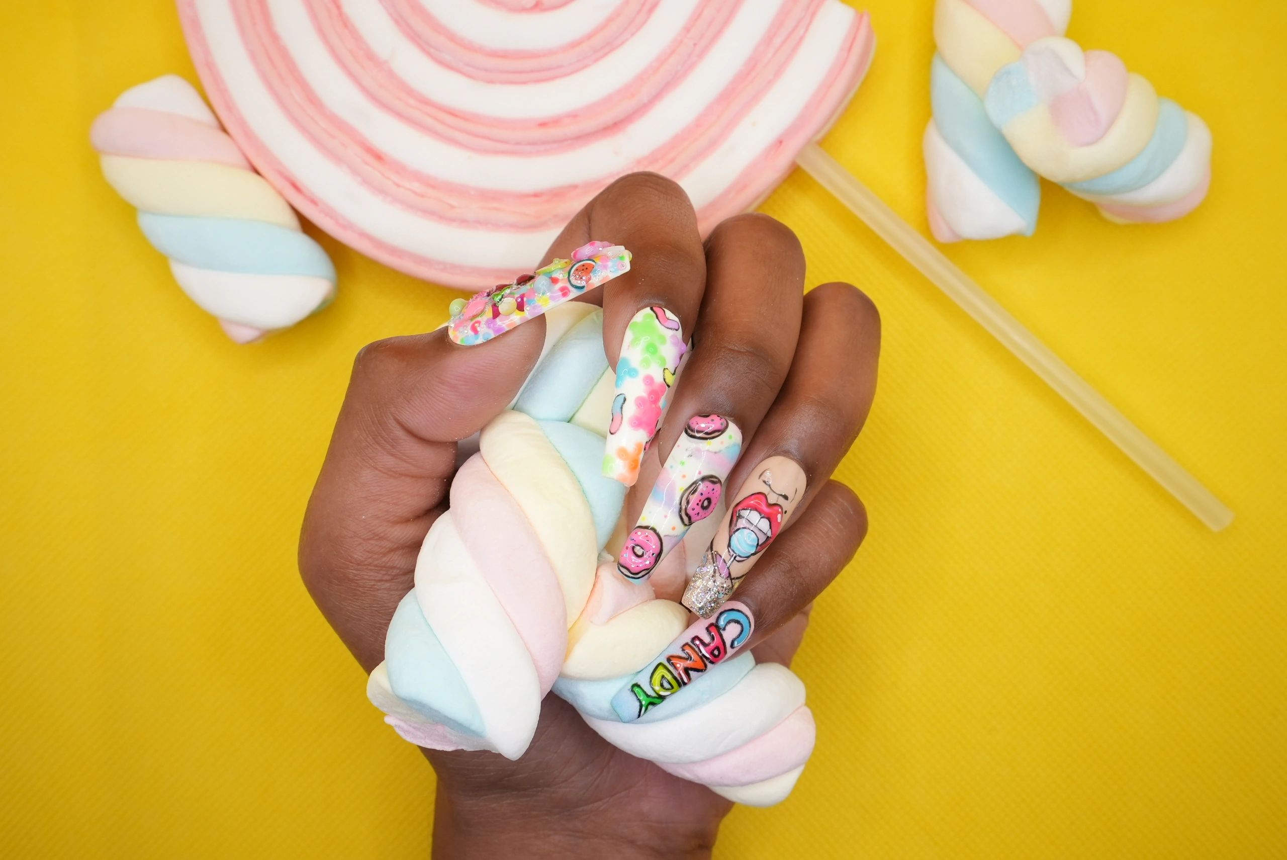 ÖHana nail heyhae | Hey, Miss u to Infinity | Semi Cured Gel Nail