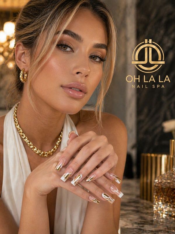 Elegant Woman with Elegant Nails High-end Nail Art 