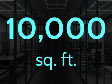 10,000 square feet office space.