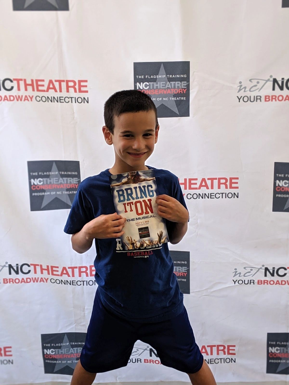 Staff Writer Emory Kasten visits "Bring it On" from NC Theatre Conservatory. Photo by Rachel Kasten.