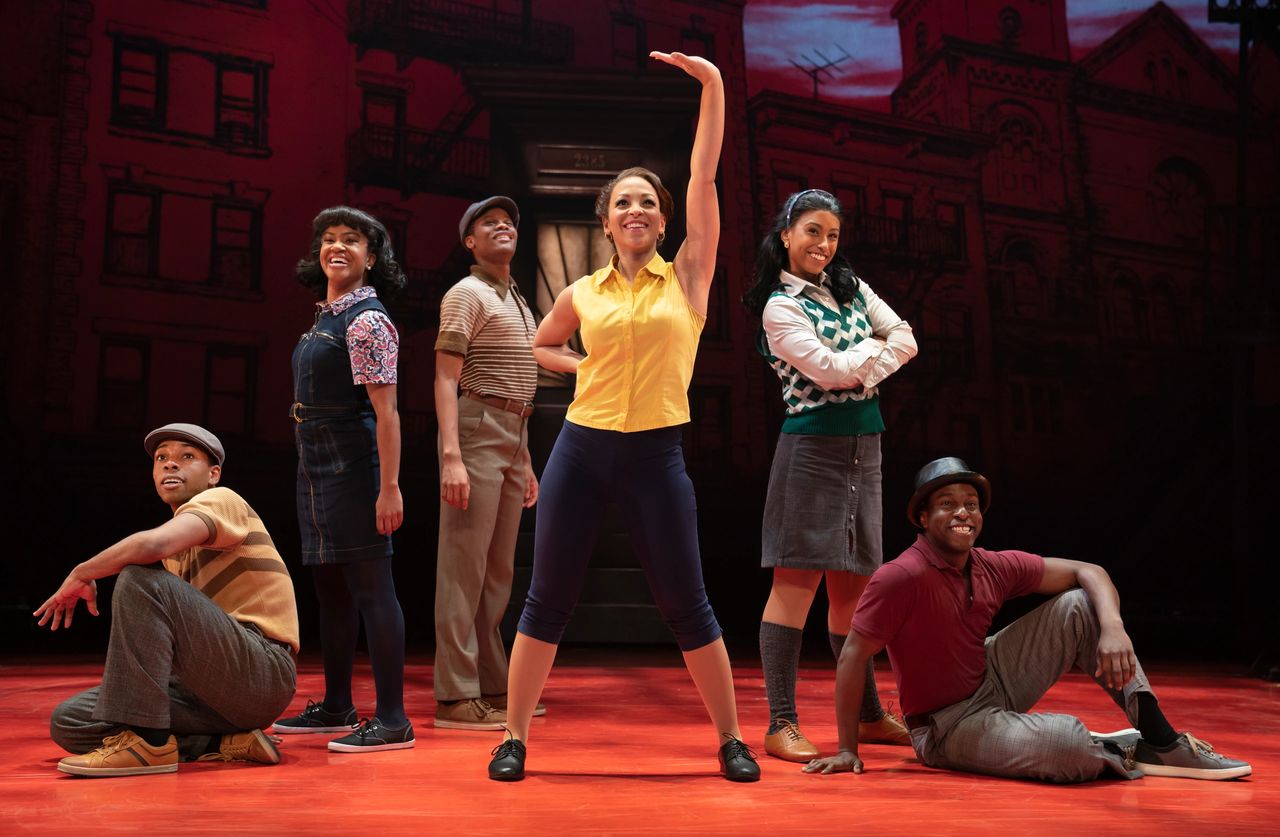 Kayla Jenerson (Jane) and Company. Photo by Joan Marcus.