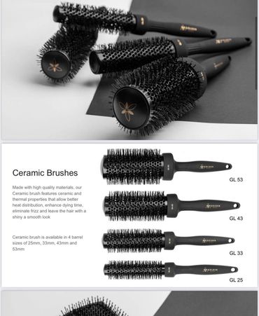 Made with high quality materials , our ceramic brush features ceramic and thermal properties 