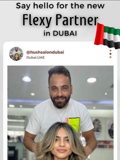 Hush salon partner flexymexy uae🇦🇪