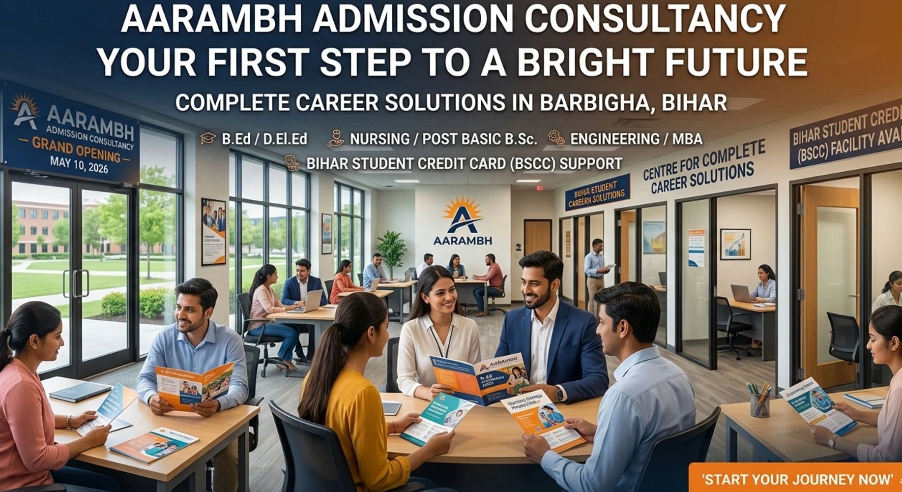 Specialist in B.Ed, Nursing and Engineering offering dedicated support for Bihar Student Credit Card