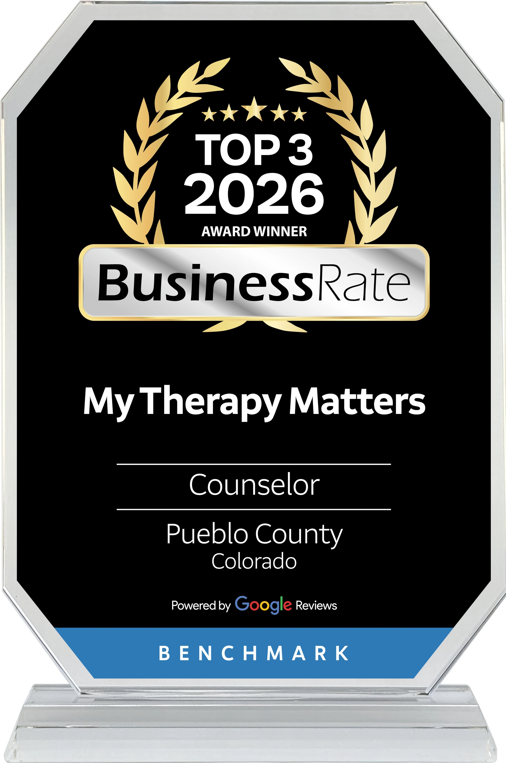My Therapy Matters ranked 3rd in the Business Rating for counselors in 2025 and 2026