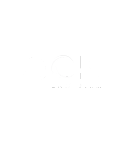 Pixelated logo with text OCK LAW FIRM.