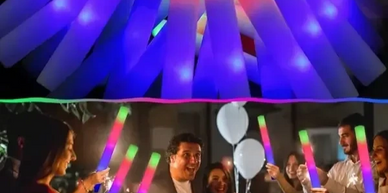 LED sticks for weddings, foam led party sticks