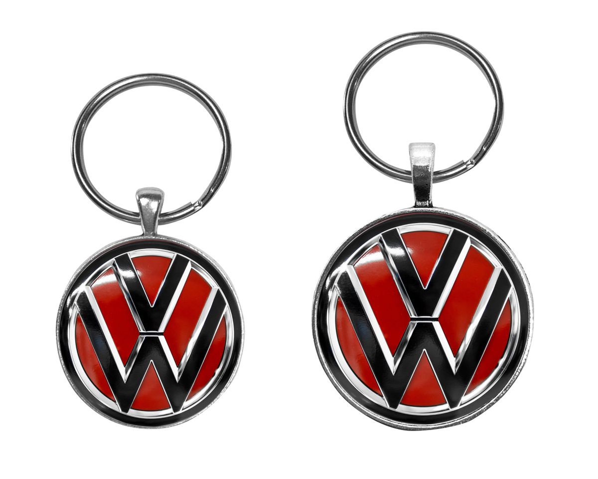 Red Volkswagen VW Badge Emblem
