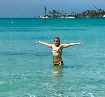 Swim time at Oceanside Ibogaine Clinic Bahamas