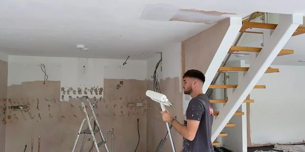 Interior painting new plaster 