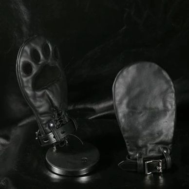 Mitones de Piel para disciplina Pet Play