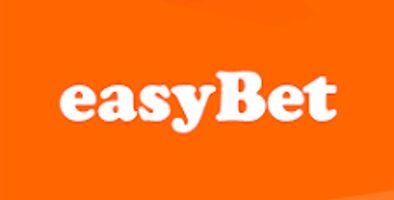 easyBet logo on orange background.
