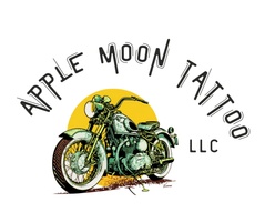 Apple Moon Tattoo