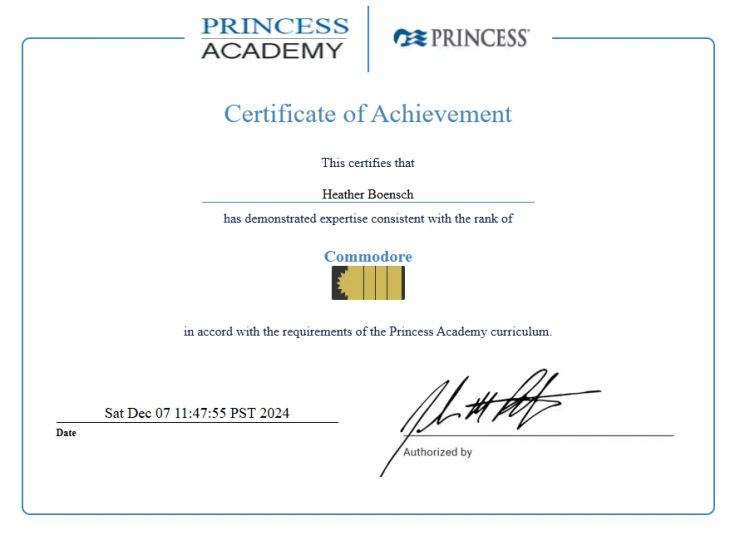 Certification – December 2024