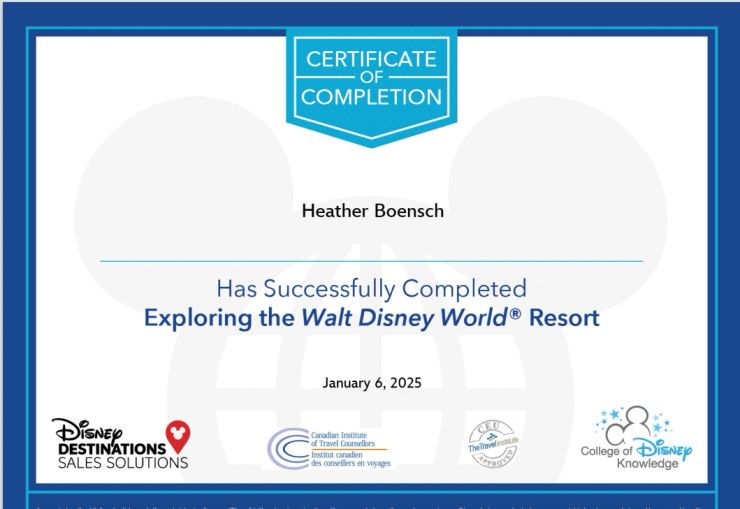Certification – January 2025