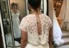 Of the many alterations this bride needed, one of which was to create a covering for her undergarment that made it look like part of the dress.
