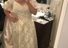 This bride wanted to wear her Mother's wedding dress but didn't like the style. She wanted something for the rehearsal dinner.