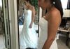 This bride was in a time crunch, and we made it happen. Perfect fit in bodice and length, add a carefree bustle. Good to go