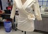 Patti wanted a different kind of Mother of the bride dress, so we started with a prototype, to get design and fit down.