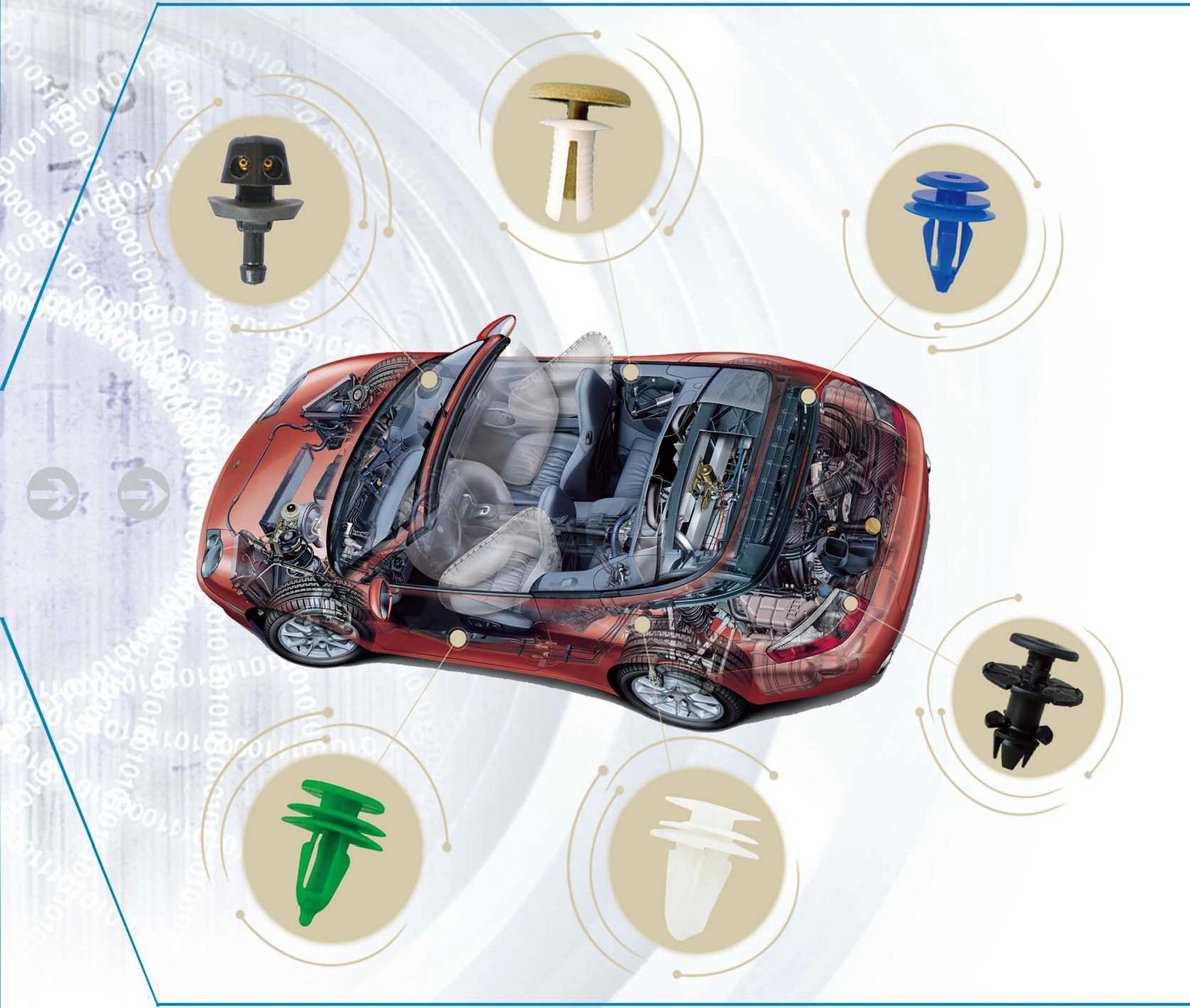 GW Vehicle Body Clips Car Clips, Auto Parts