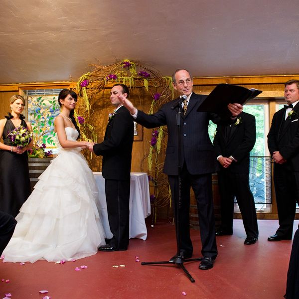 Gerald Fierst New York and New Jersey Wedding Officiant is perfoirming an interfaith wedding ceremon