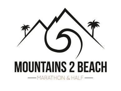 Mountains to Beach Marathon & Half Marathon Logo