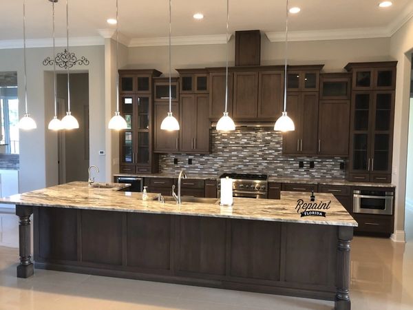 kitchen cabinets painted white in new smyrna beach home