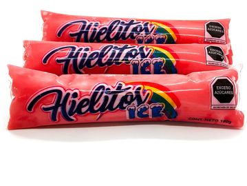 Hielitos Ice. Bolis sabor Fresa Horchata.