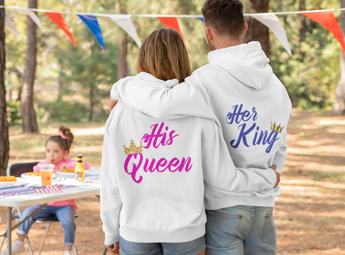 Her king and his queen on sale hoodies