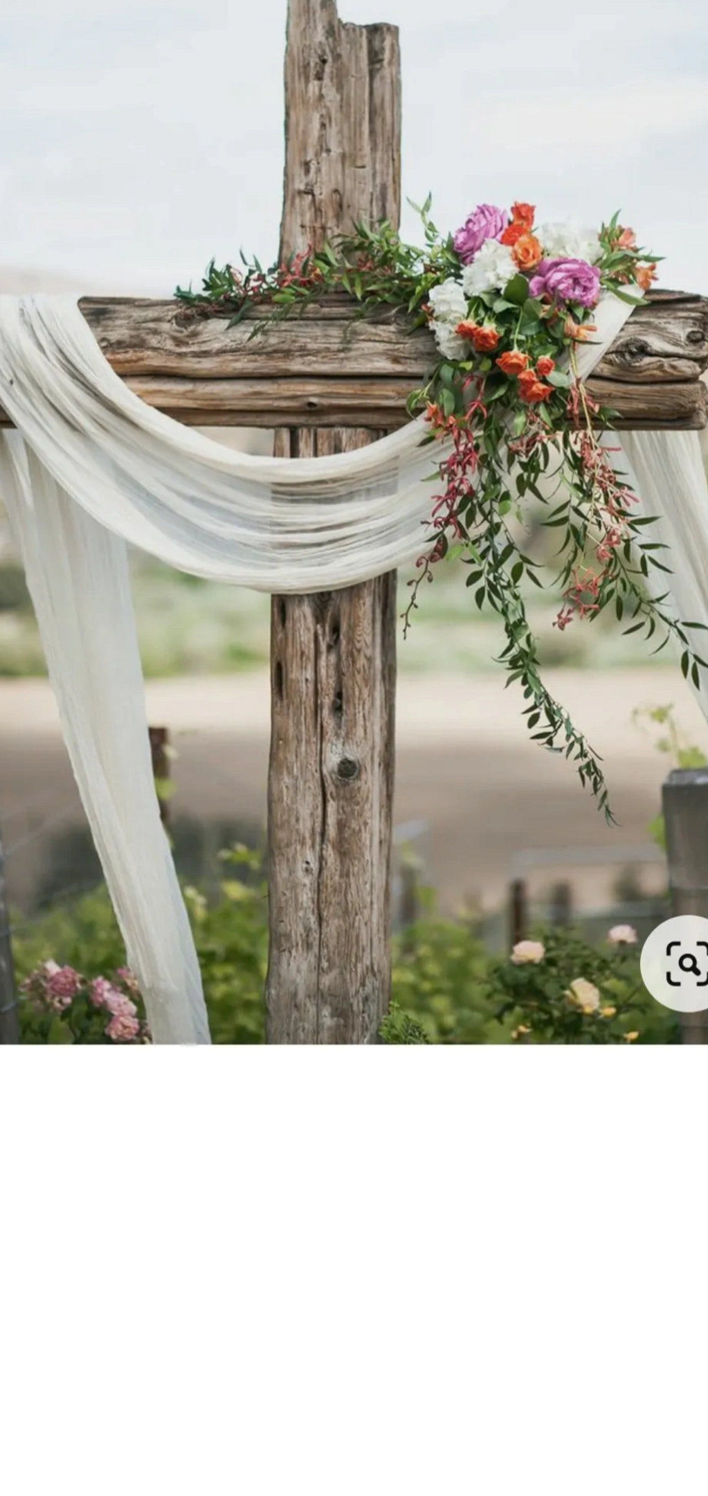 Driftwood beach wedding has many different ceremony crosses.