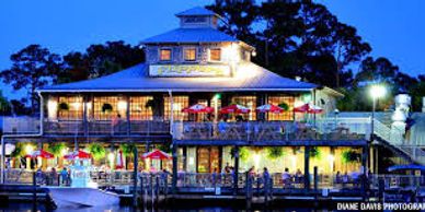 Bear Point Harbor In Orange Beach Alabama. Go on a dolphin  cruise with Back Bay Sailing.