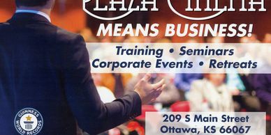 A business event training