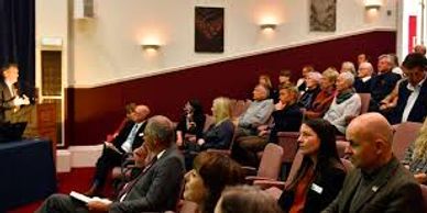 A businessman attempts seminar