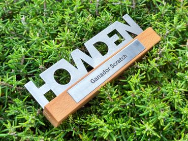 Laser cut and engraved golf trophies for Howden by We Laser Art