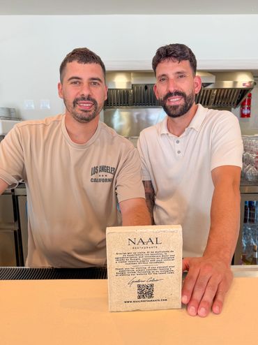 Laser engraved marble for NAAL Restaurante, Torreguadiaro by We Laser Art, Costa del Sol