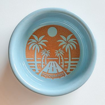 Engraved Sotogrande terracotta bowl laser engraved by We Laser Art