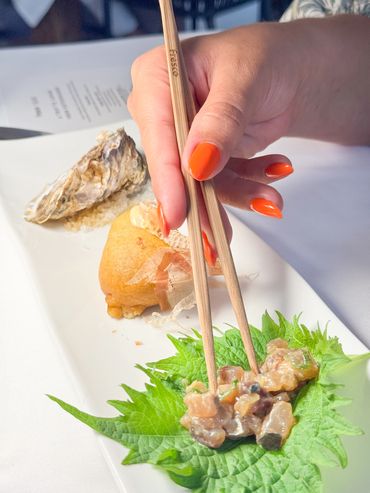 Chopsticks engraved by We Laser Art Costa del Sol for Fresco Sotogrande and Takeko Estepona