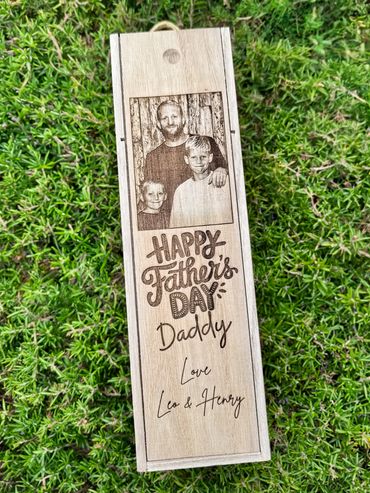 Wine box by We Laser Art - laser engraving specialists, Costa del Sol