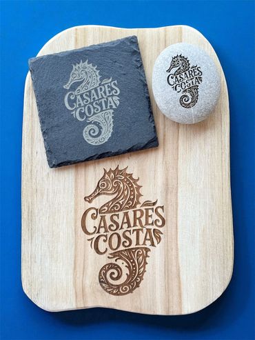 Laser engraved gift sets from We Laser Art, Costa del Sol