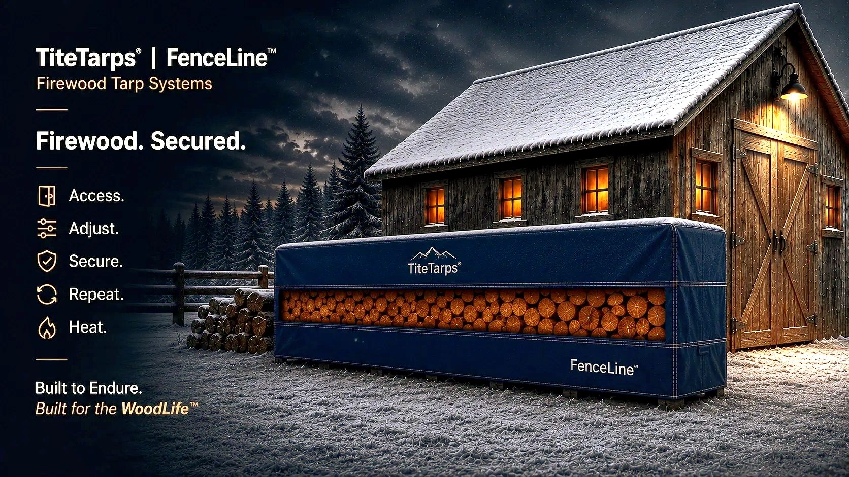 TiteTarps™ | Quality Tarp Products for Firewood Storage