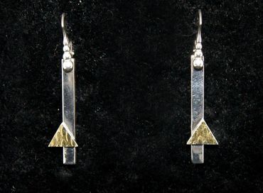 Keum Boo Textured Triangle Earrings