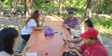 Women's discipleship group meeting at church.