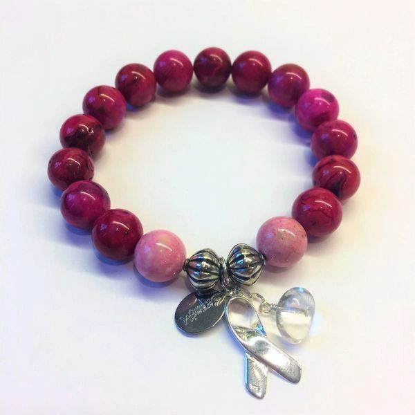 Glam Cause Breast Cancer Awareness Bracelet