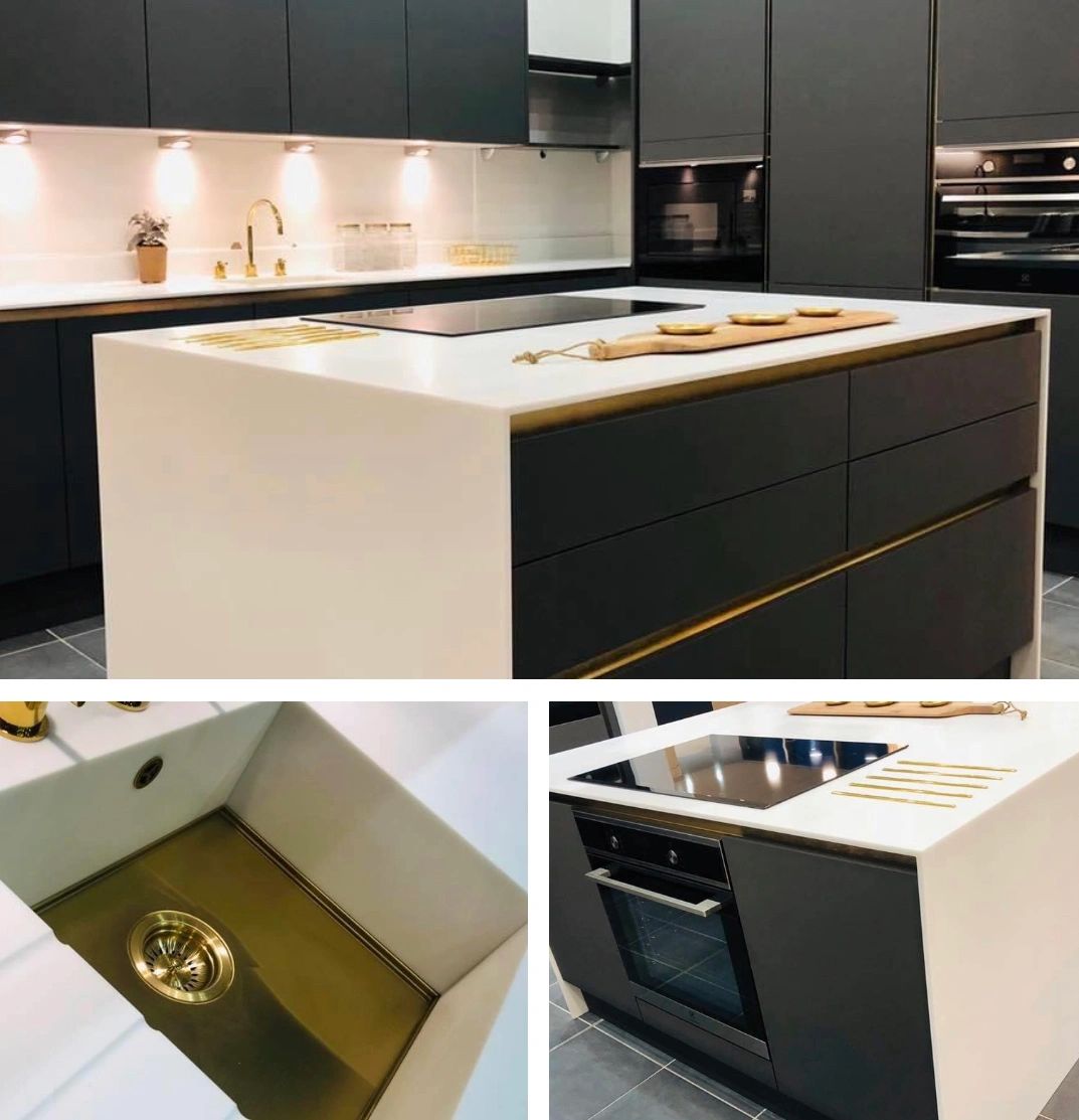 RM Kitchens Inverness, Kitchen display, showroom Magnet Corian, kitchen design 