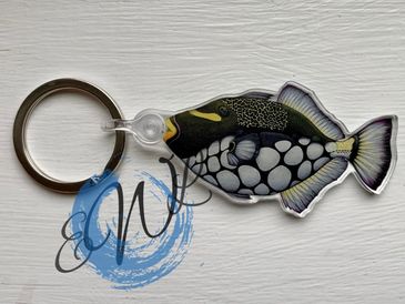Clown Triggerfish Keychain