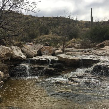 Flowing water in Milagrosa Canyon