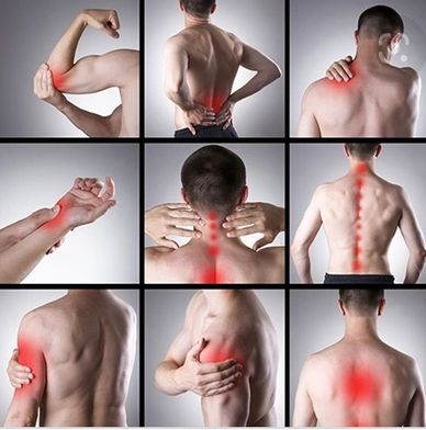 Pain from various body parts