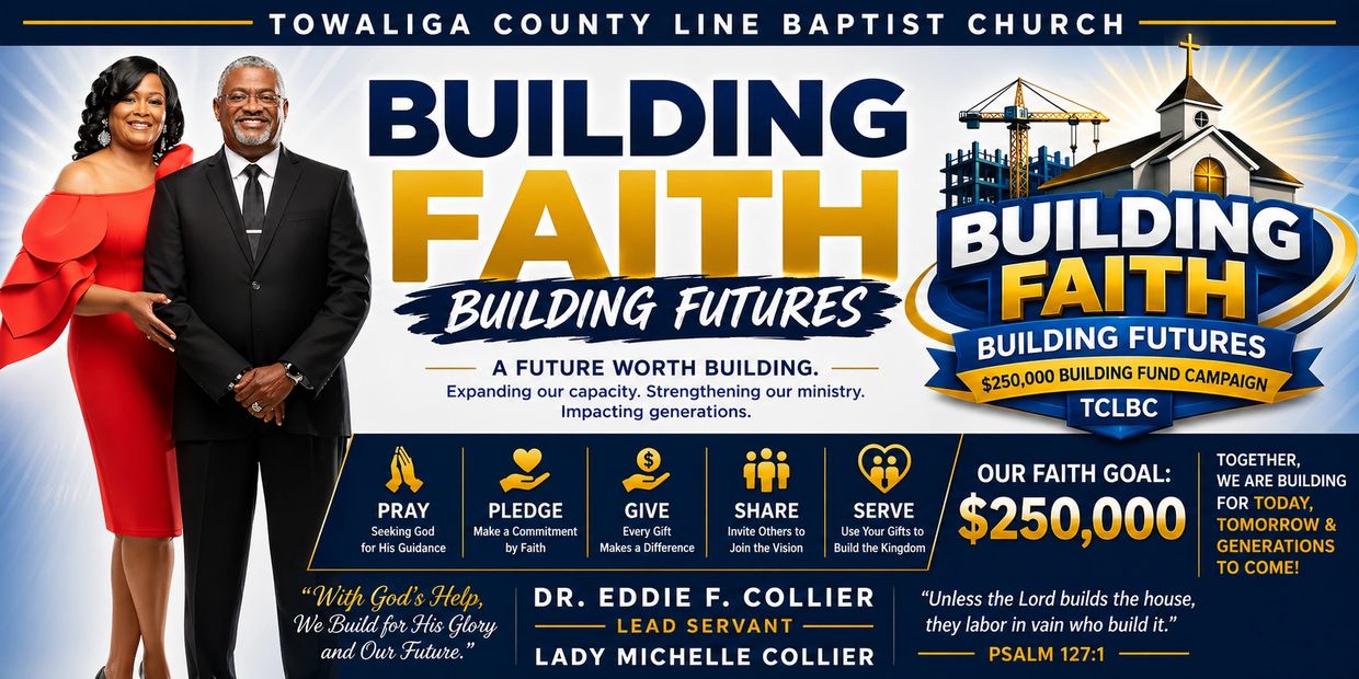 Towaliga County Line Baptist Church launches $250,000 Building Faith campaign.